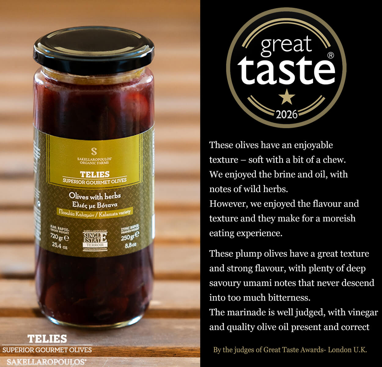 Telies Gourmet Olives with Herbs