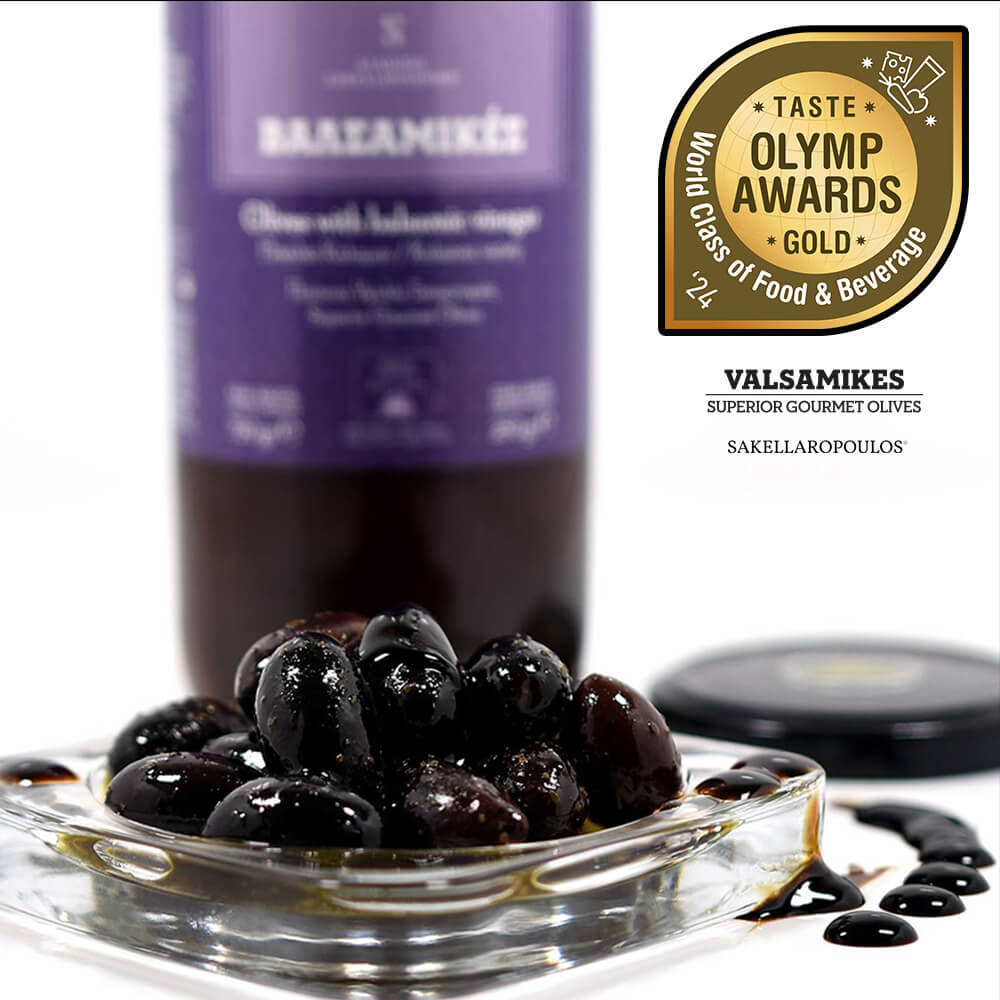 Valsamikes Gourmet Olives with Balsamic Vinegar