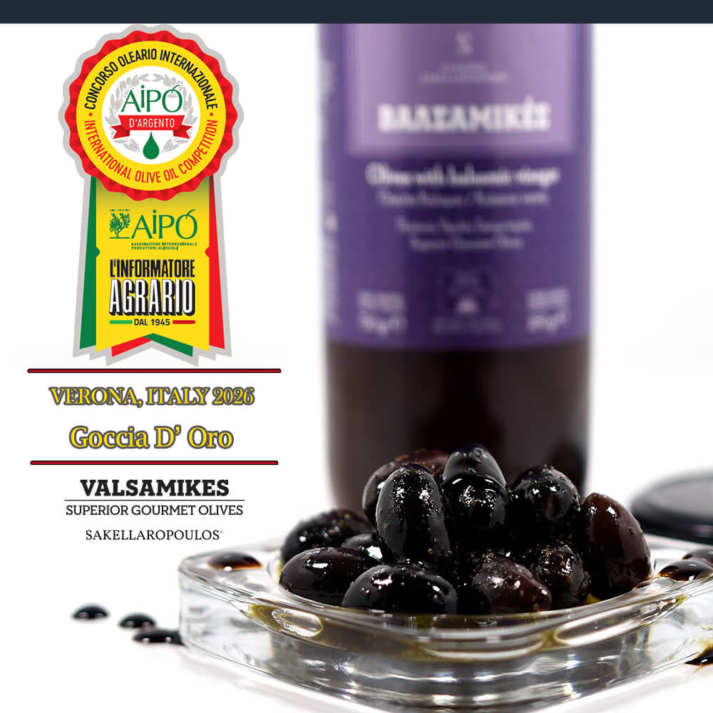 Valsamikes Gourmet Olives with Balsamic Vinegar
