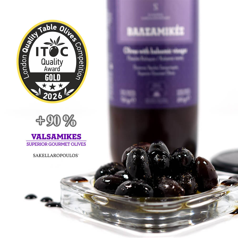 Valsamikes Gourmet Olives with Balsamic Vinegar