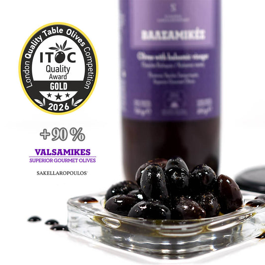 Valsamikes Gourmet Olives with Balsamic Vinegar