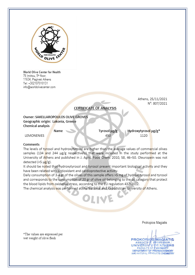 Lemonenies Gourmet Olives with Lemon & without Vinegar