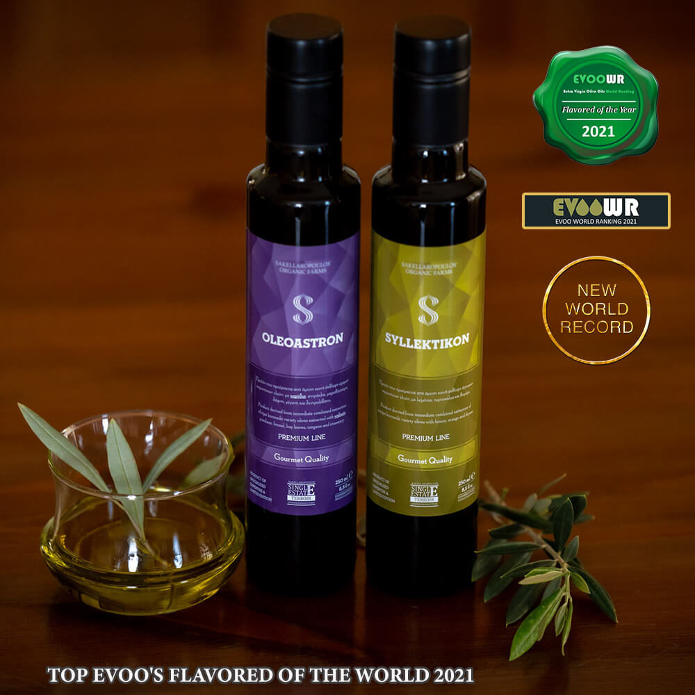 SYLLEKTIKON - Premium Gourmet Flavored Unripe Extra Virgin Olive Oil