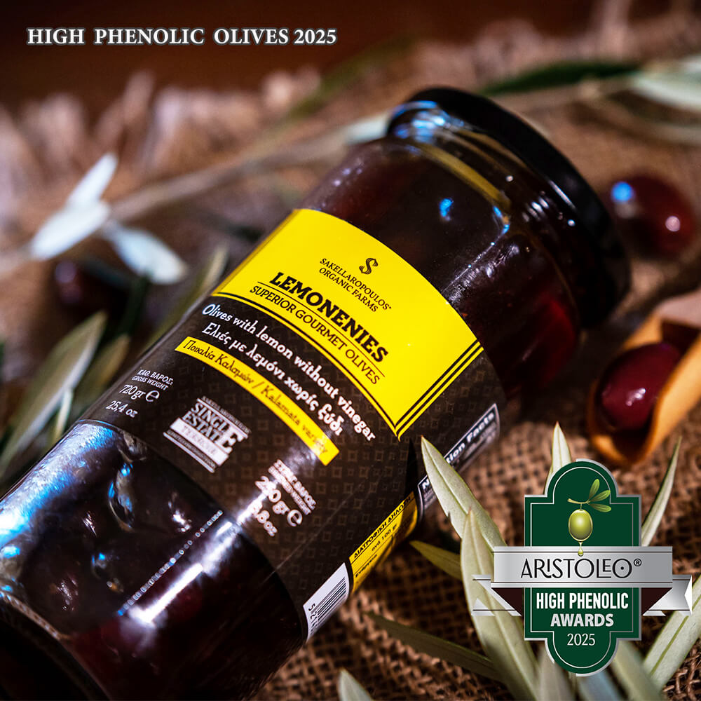 Gourmet Olives with lemon juice and peel - Lemonenies