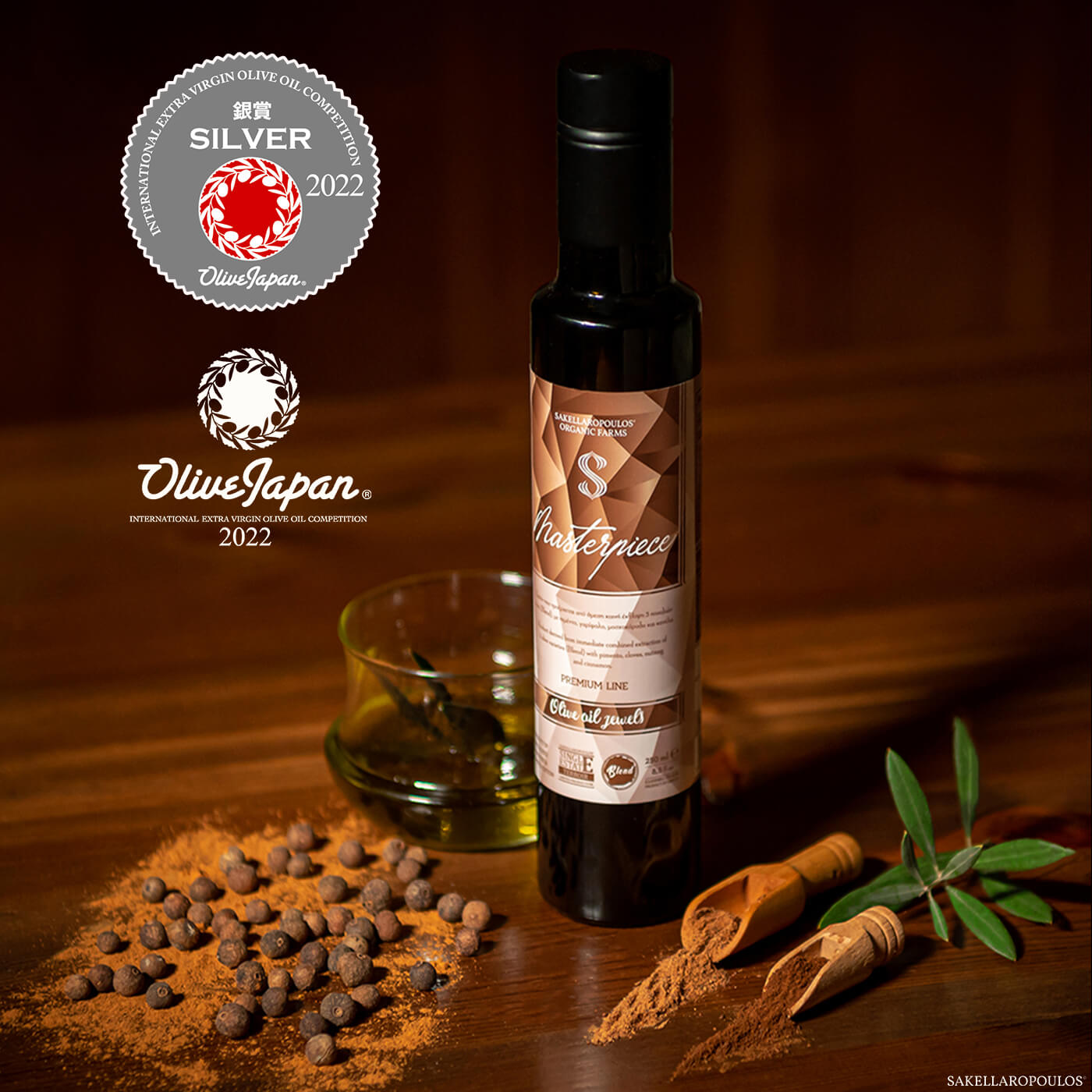 Flavored Olive Oil with 4 exotic spices - Masterpiece