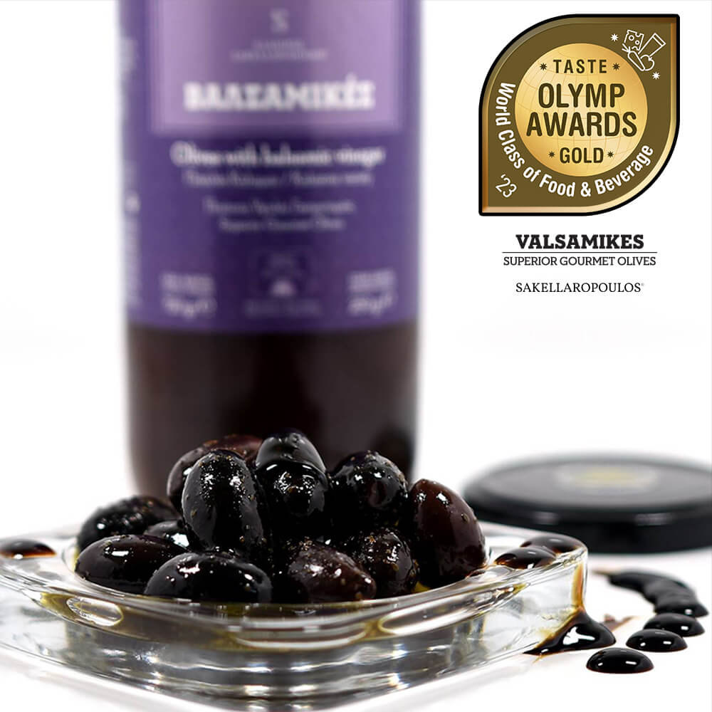 Valsamikes Gourmet Olives with Balsamic Vinegar