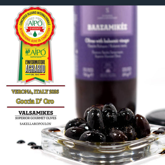 Valsamikes Gourmet Olives with Balsamic Vinegar